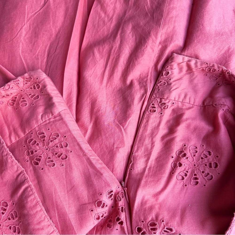 Feminine‎ Eyelet A Line Skirt Coral Banana Republic Size 8 - Picture 9 of 14